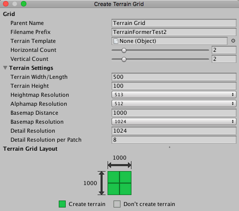 terrain grid wizard